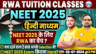 NEET 2025  RWA NEET 2025 Hindi Medium Batch NEET 2025 Strategy  Full Details By Ankit Bhati Sir [upl. by Eiderf]