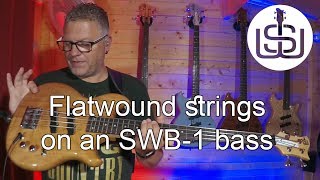 Flatwound strings on the Chowny SWB1 shortscale bass  by Scott Whitley [upl. by Schroeder]