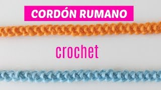 Cordón rumano crochet [upl. by Aicnelev]