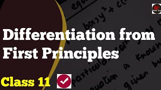 Differentiation From First Principle  Derivative From First Principle  FirstPrinciple [upl. by Ahkeber]