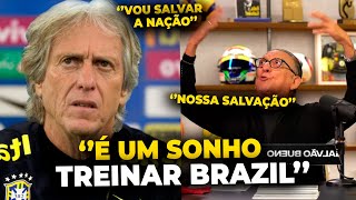 JORGE JESUS PODE SER O NOVO TECNICO DA SELEÇÃO BRASILEIRA GALVÃO BUENO E FELIPE LUIS FALAM SOBRE [upl. by Emilie]