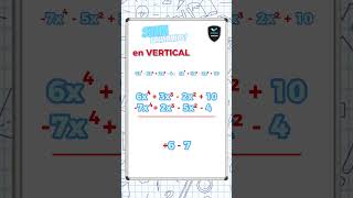 SUMA de POLINOMIOS en VERTICAL Invictus Club PAA algebraticos algebra soyinvictus sumar maths [upl. by Ecnirp932]