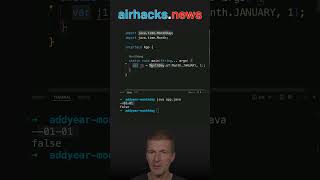 Combining a MonthDay with Year java shorts coding airhacks [upl. by Trace]