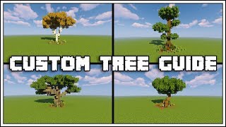 Minecraft Custom Tree Guide Tutorial World Download [upl. by Erin387]