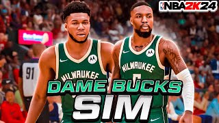 I Simmed Damian Lillards Career On The Milwaukee Bucks [upl. by Ledda]