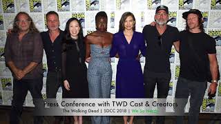 The Walking Dead Press Conference SDCC 2018 [upl. by Nyrroc742]