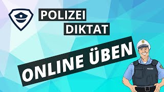 Polizei Diktat Polizei Einstellungstest online üben [upl. by Nich]