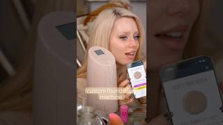 This machine scans your skin amp prints a foundation in your color makeup makeupartist beauty grwm [upl. by Shantha]