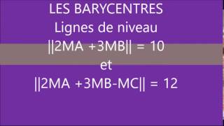 Barycentre Ligne de niveau 2MA3MB12  Réduction de sommes vectorielles [upl. by Eleph]