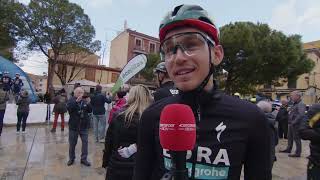 Lennard Kämna  Interview at the start  Trofeo Andratx  Mirador Des Colomer 2023 [upl. by Hibben]