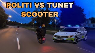 JAGTET AF POLITIET PÅ MIN TUNET SCOOTER FANGET PÅ FILM [upl. by Sarena]