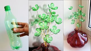 How To Make Very Easy and Beautiful Plastic Bottle Flower  Plastic Bottle Craft Bottle Art [upl. by Adnirem543]