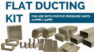 FLAT DUCTING KIT 110MM x 54MM [upl. by Tiossem]