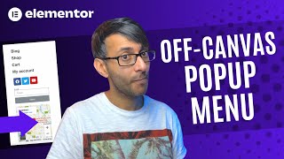 Create an OffCanvas PopUp Menu  Template  Elementor Wordpress Tutorial [upl. by Llenrap]