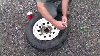 EASY How to seat a tire on a rim with simple tools [upl. by Aisatsana]