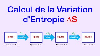 Calcul de la Variation dEntropie Méthodes et Applications [upl. by Einhpets]