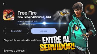 🌟LLEGO NUEVO SERVIDOR AVANZADO de FREE FRE 2024 COMO ENTRAR AL SERVIDOR  DESCARGA y REGISTRO [upl. by Onirotciv]