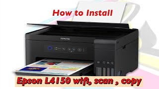 HOW TO INSTALL EPSON L4150 and Unboxing [upl. by Laughlin]