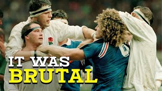 Rugbys Most Violent Match of ALL TIME  France vs England 1992 [upl. by Lipson]