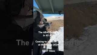 AR45 by Bishop Ammunition and Firearms testing slow motion video on 45 ACP shotshow [upl. by Rusert164]