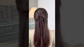 hair tutorial part 47 hairstyle hair shorts [upl. by Akyssej]