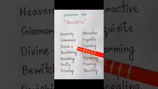 Synonyms of Beautiful shortsfeed english englishgrammar ashortaday shorts short viral [upl. by Given230]