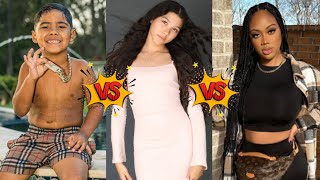 Txunamy Vs Zakyius The Trench Family Vs Jaliyah Monet Funnymike Lifestyle Comparison [upl. by Monreal705]