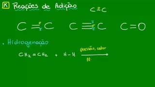 Hidrogenação em Alcenos  Química Orgânica  Química [upl. by Nievelt344]