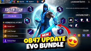 Ob47 Update New Evo Bundle 🥳🤯  Free Fire New Event  Ff New Event  Upcoming Event In Free Fire [upl. by Giorgia]