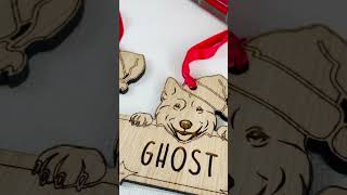 Wooden Personalised Dog Bauble [upl. by Joyce]