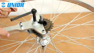 Universal freewheel remover 17222BI  Product Overview  Unior Bike Tools [upl. by Dennis169]