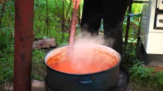 Making Ajvar In Macedonia [upl. by Naasah651]