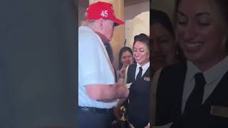 Donald Trump Gives a Generous Tip to Hotel Employee After Winning 💵 donaldtrump tips trump [upl. by Garate]