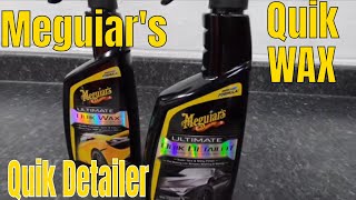 Meguiars NEW FORMULA Ultimate Quik Wax And Detailer [upl. by Ronacin]