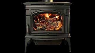 The Lopi Rockport Wood Stove home fire [upl. by Hayalat]