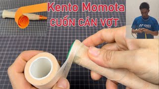 Cuốn cán vợt như Kento Momota  How to wrap racket like style Kento Momota [upl. by Idnir]