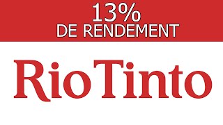 RIO TINTO INVESTIR SUR LES MATIERES PREMIERS [upl. by Agosto667]