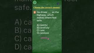 ADJECTIVE OR ADVERB GRAMMAR QUIZ 9 [upl. by Aihsetan]