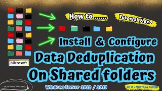 How to Install and Configure Data Deduplication Feature  Windows Server 2022  2019 [upl. by Hobie]