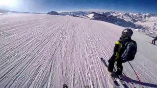 Klein Matterhorn to Cervinia Skiing POV GoPro [upl. by Ingold]