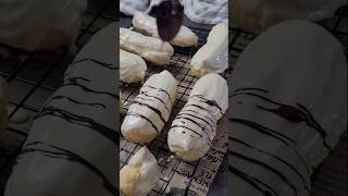 Eclair mit Vanillepudding Füllung 😋  Rezept✅️ [upl. by Aniroc]