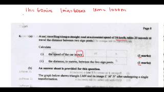 CSEC CXC Maths Past Paper 2 Question 6a May 2013 Exam Solutions ACT Math SAT Math [upl. by Tandy626]