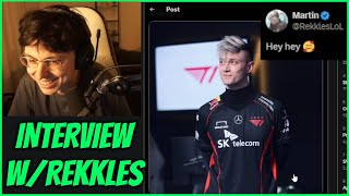 Caedrel Reacts To Rekkles Wholesome Tweet About Their Upcoming Interview Together [upl. by Higinbotham]