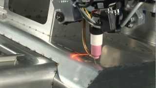 Motoman TIG welding robot with MotoSense vision system [upl. by Eceinert]