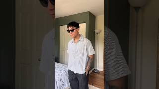 SUMMER OOTD MNML SHORT SLEEVE BUTTON UP nordstrom jordan1 ootd howtostyle mensfashion richele [upl. by Bindman]