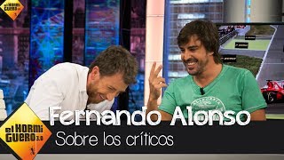 Fernando Alonso quotHay que escucharles porque pueden tener razón en lo que dicenquot  El Hormiguero 30 [upl. by Nelav]