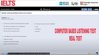 IELTS Computer Based Sample Listening Test  Full test [upl. by Acus]