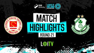 SSE Airtricity Mens Premier Division Round 21  St Patrick’s Ath 21 Shamrock Rovers Highlights [upl. by Schroer]