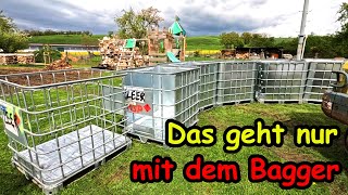 Ich bereite neue Gitterboxen fürs Brennholz vor [upl. by Anerol]