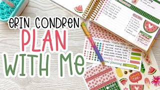 Erin Condren Functional Compact Vertical Weekly Plan with Me  Week 28  HanCanPlan Stickers [upl. by Hube121]